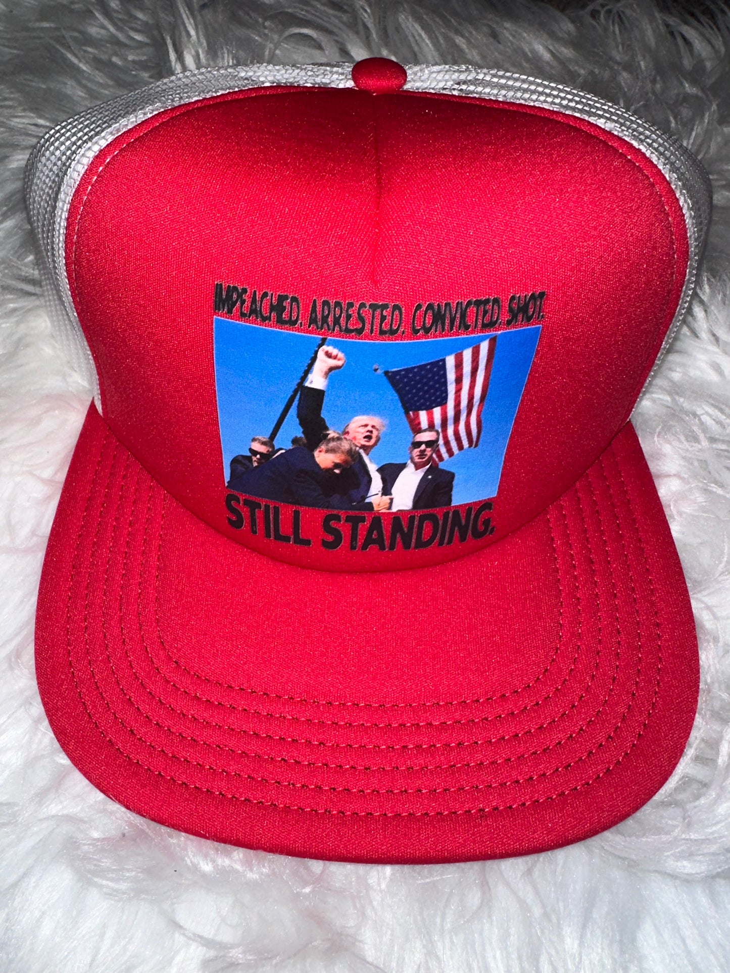 Still Standing Trump Trucker Hat