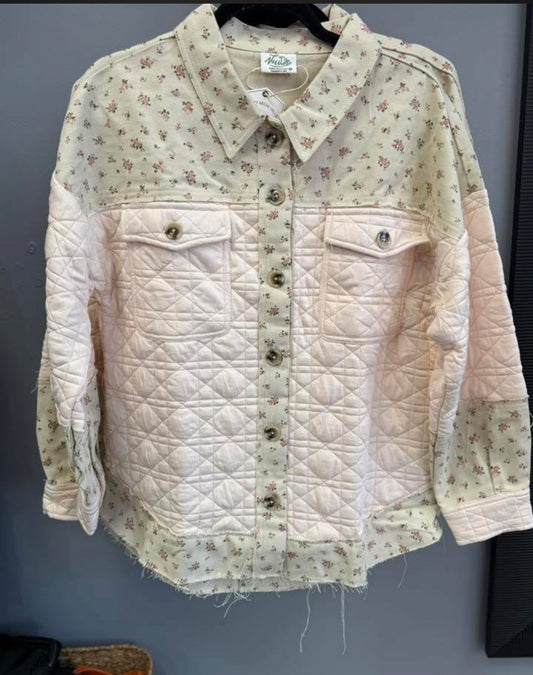 Rose Bud Button Up Shacket