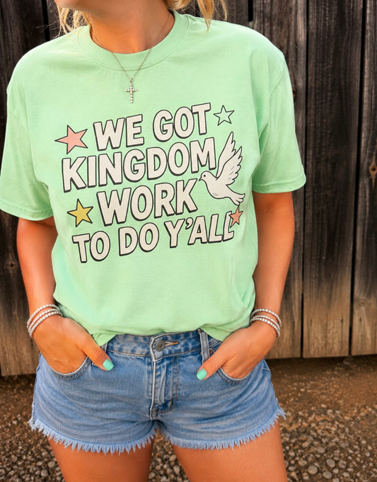 Kingdom Work To Do Tee Mint