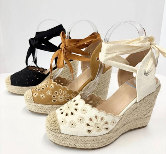 Beige Wedges