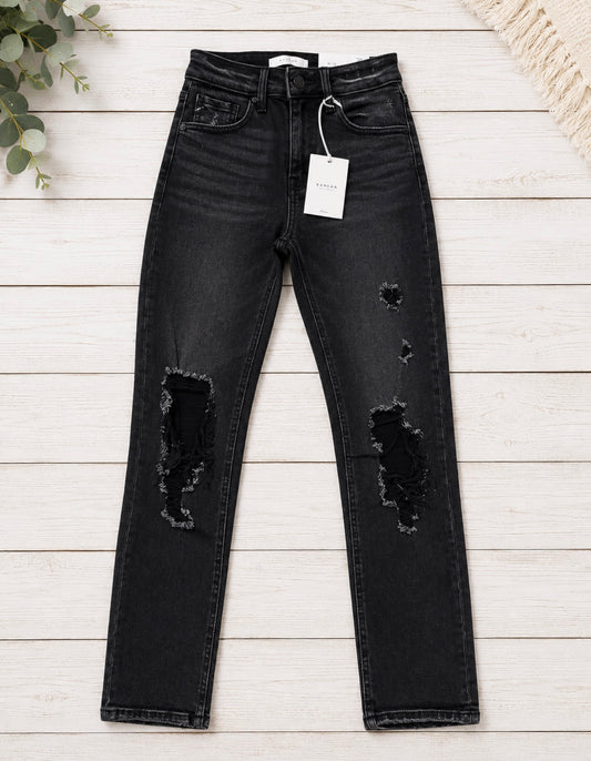 Kancan Black Mom Jeans